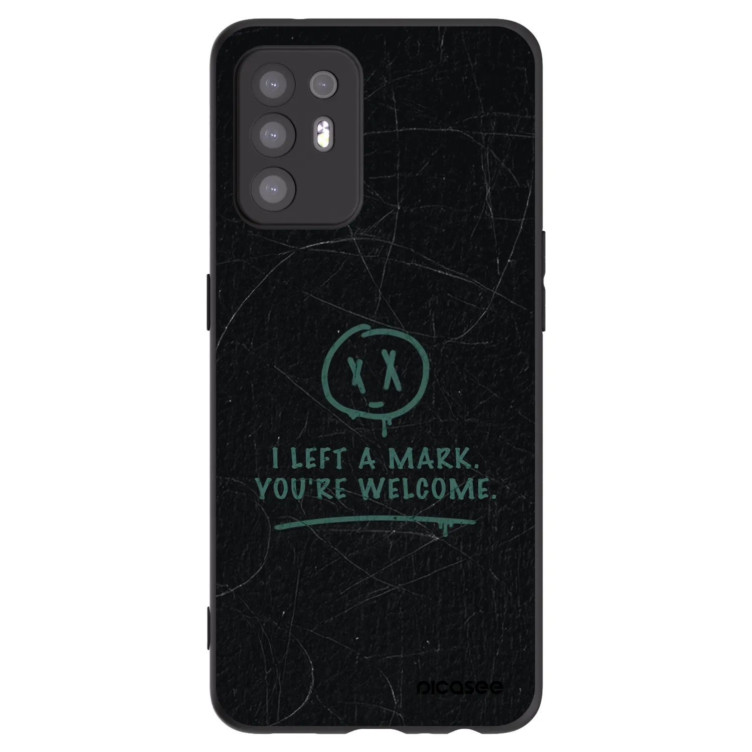 Picasee silikónový čierny obal pre OPPO A94 5G - LEFT A MARK