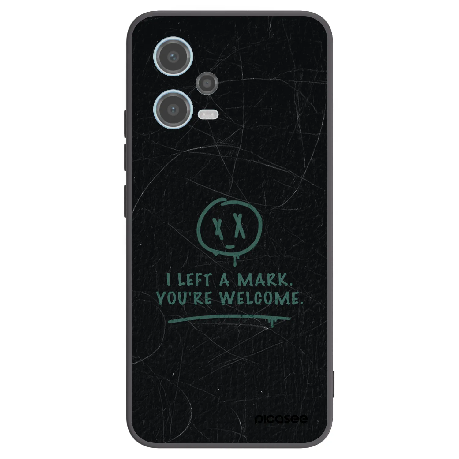 Picasee silikónový čierny obal pre Xiaomi Redmi Note 12 5G - LEFT A MARK