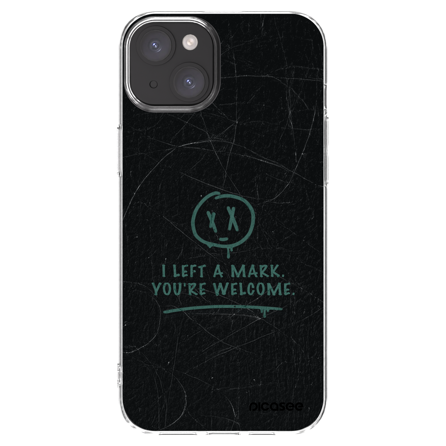 Picasee silikónový prehľadný obal pre Apple iPhone 15 Plus - LEFT A MARK