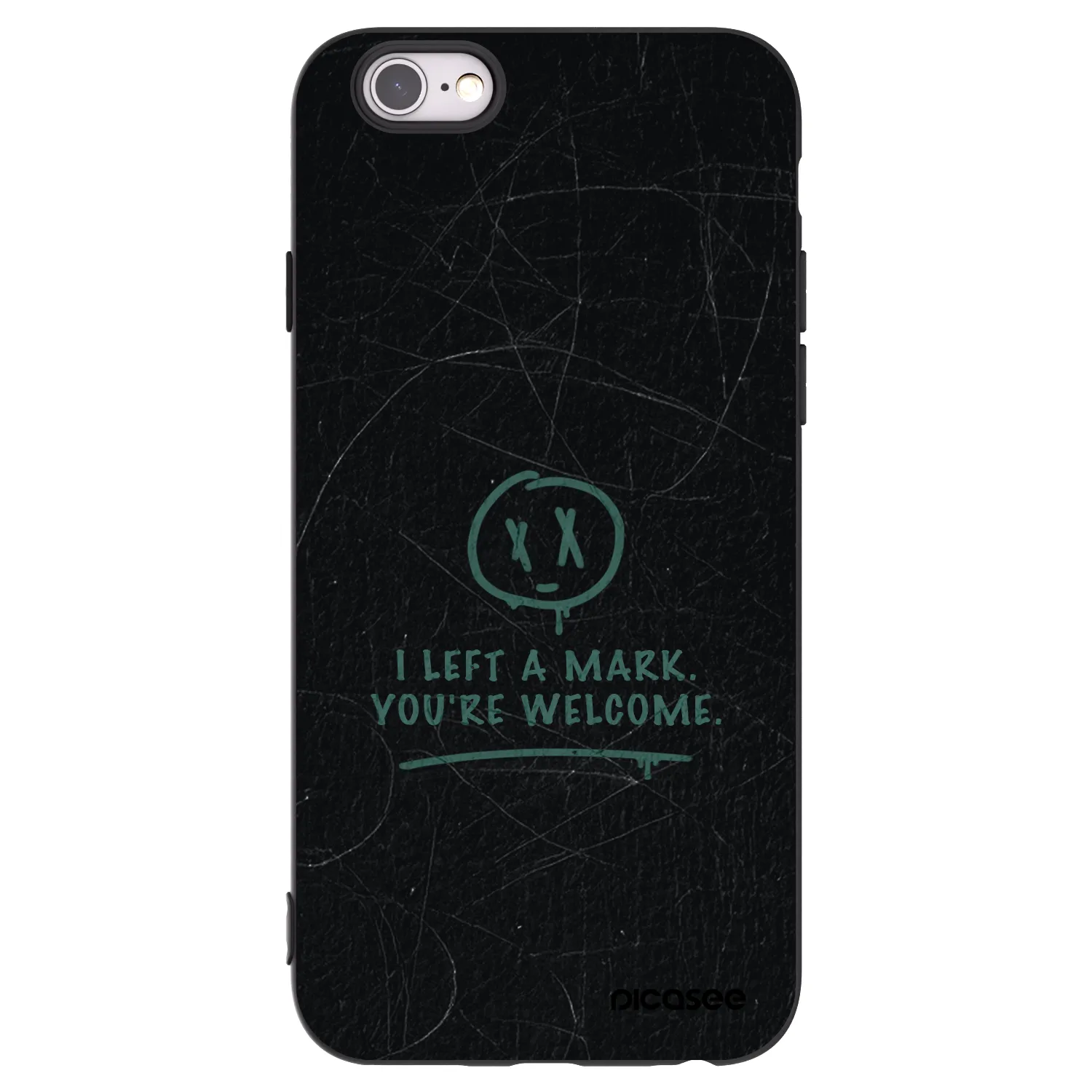 Picasee silikónový čierny obal pre Apple iPhone 6/6S - LEFT A MARK