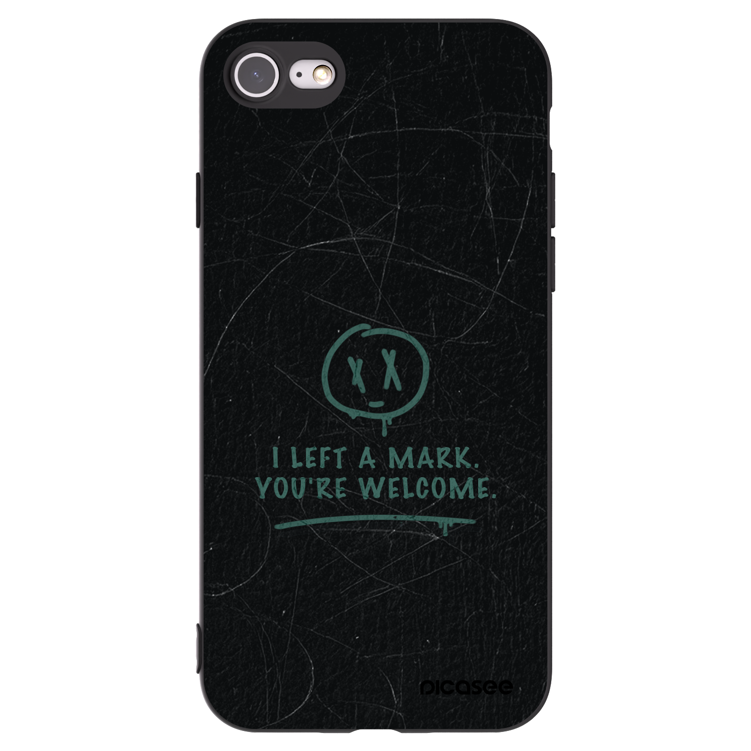 Picasee silikónový čierny obal pre Apple iPhone 7 - LEFT A MARK