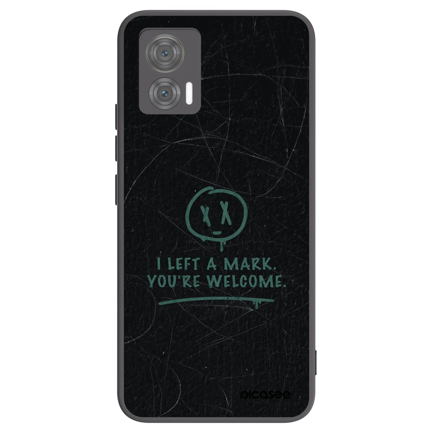 Picasee silikónový čierny obal pre Motorola Edge 30 Neo - LEFT A MARK