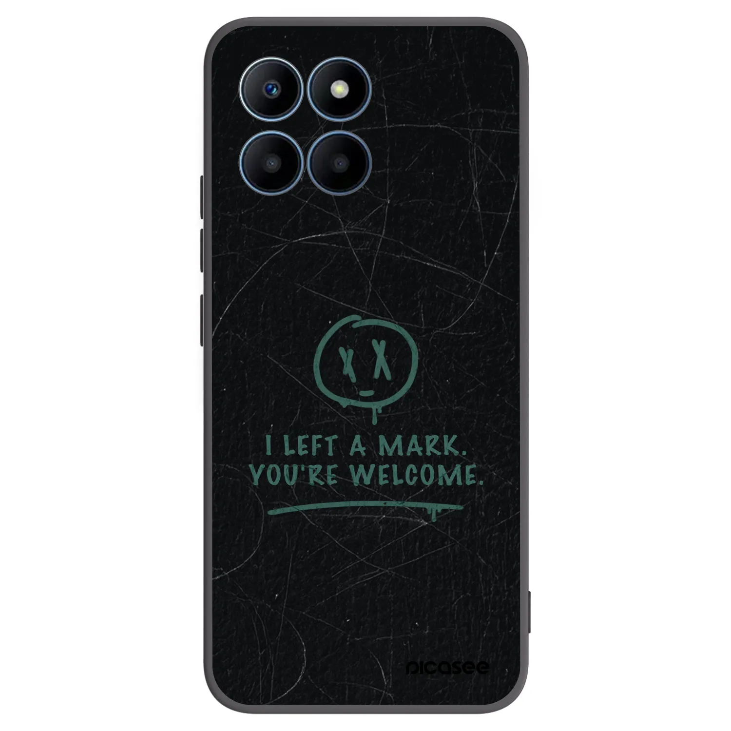 Picasee silikónový čierny obal pre Honor 70 Lite - LEFT A MARK