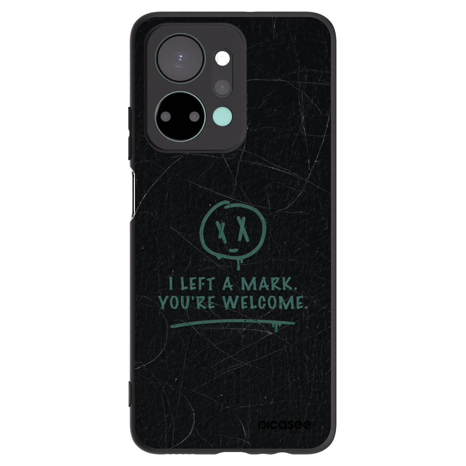 Picasee silikónový čierny obal pre Honor X7a - LEFT A MARK