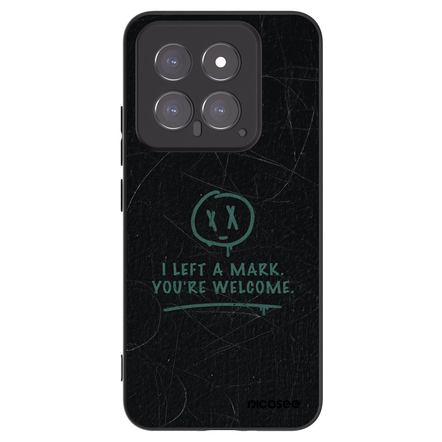 Picasee silikónový čierny obal pre Xiaomi 14 - LEFT A MARK