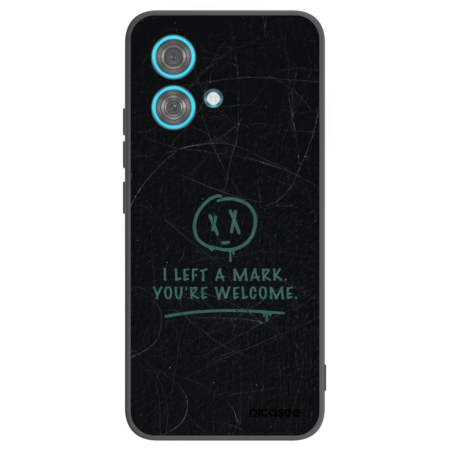 Picasee silikónový čierny obal pre Motorola Edge 40 Neo - LEFT A MARK
