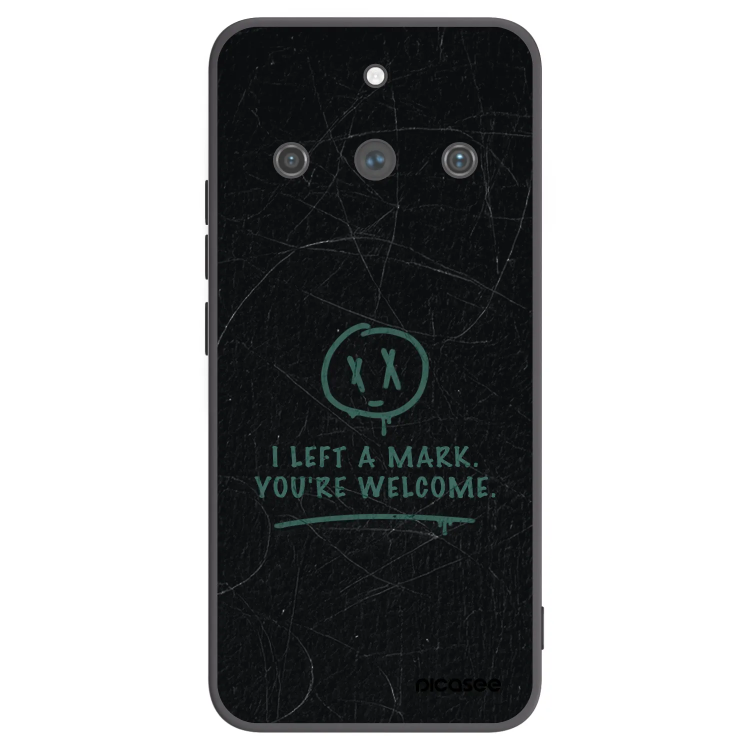 Picasee silikónový čierny obal pre Realme 11 Pro+ - LEFT A MARK