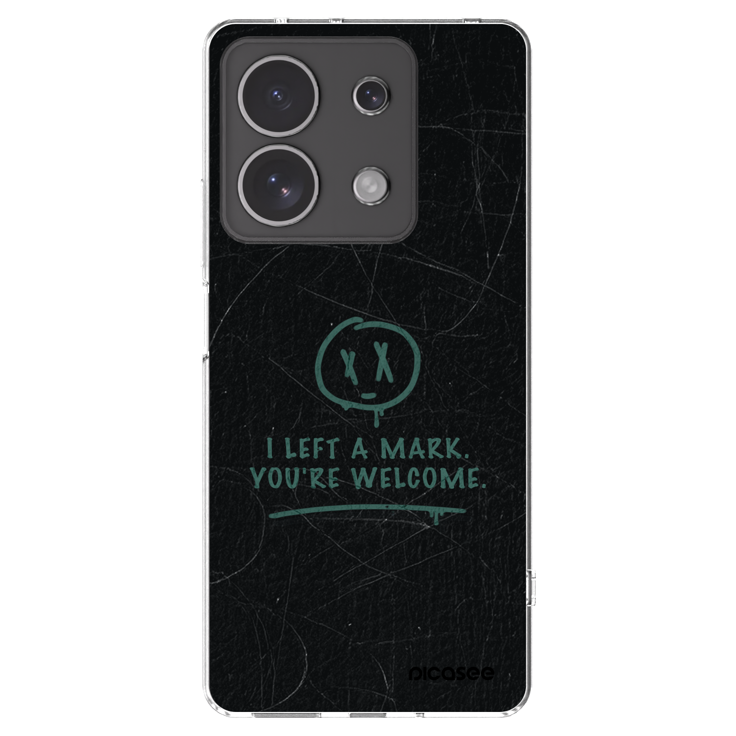Picasee silikónový prehľadný obal pre Xiaomi Redmi Note 13 4G - LEFT A MARK