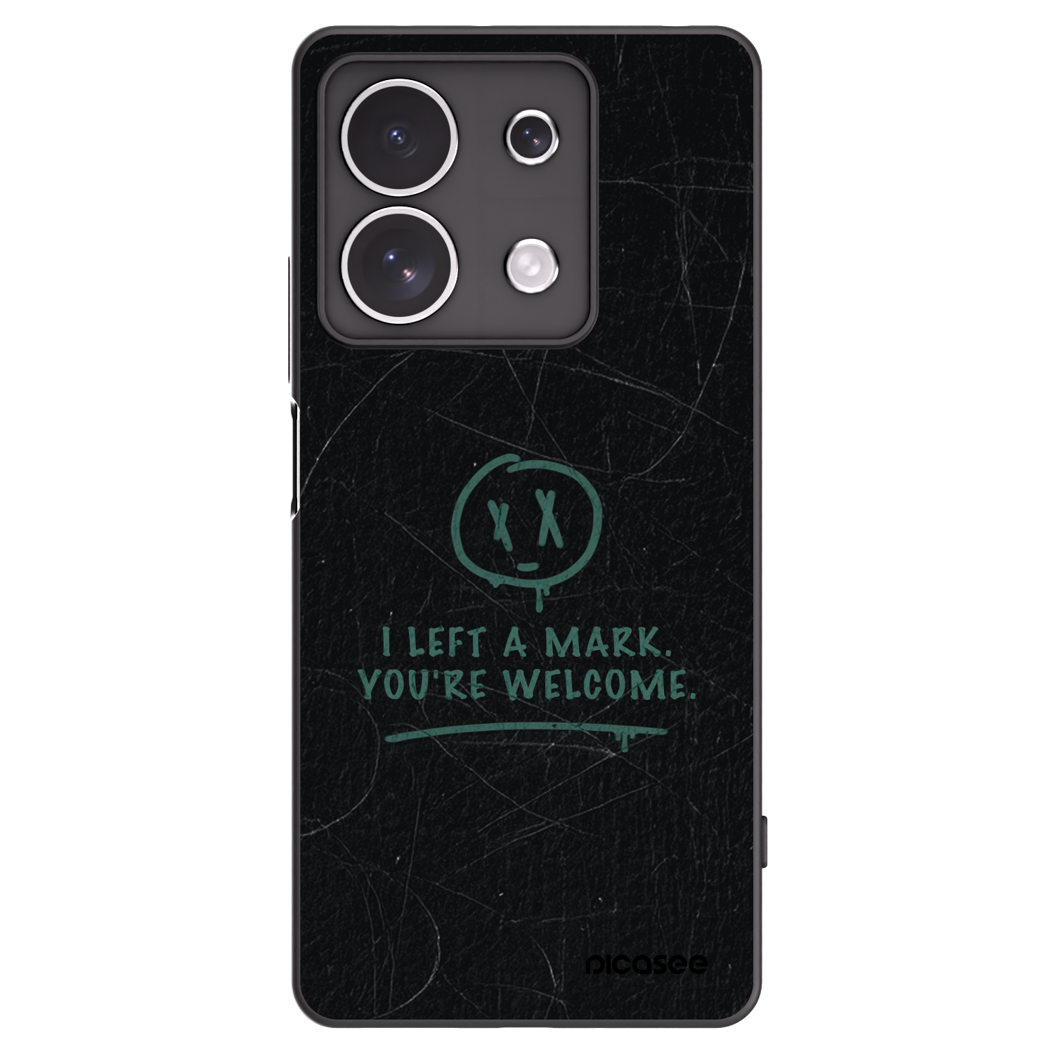 Picasee silikónový čierny obal pre Xiaomi Redmi Note 13 4G - LEFT A MARK