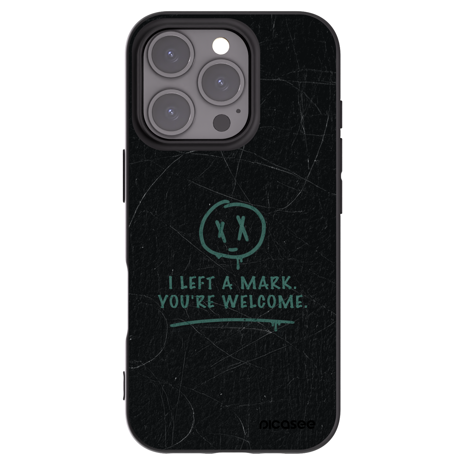 Picasee silikónový čierny obal pre Apple iPhone 16 Pro - LEFT A MARK