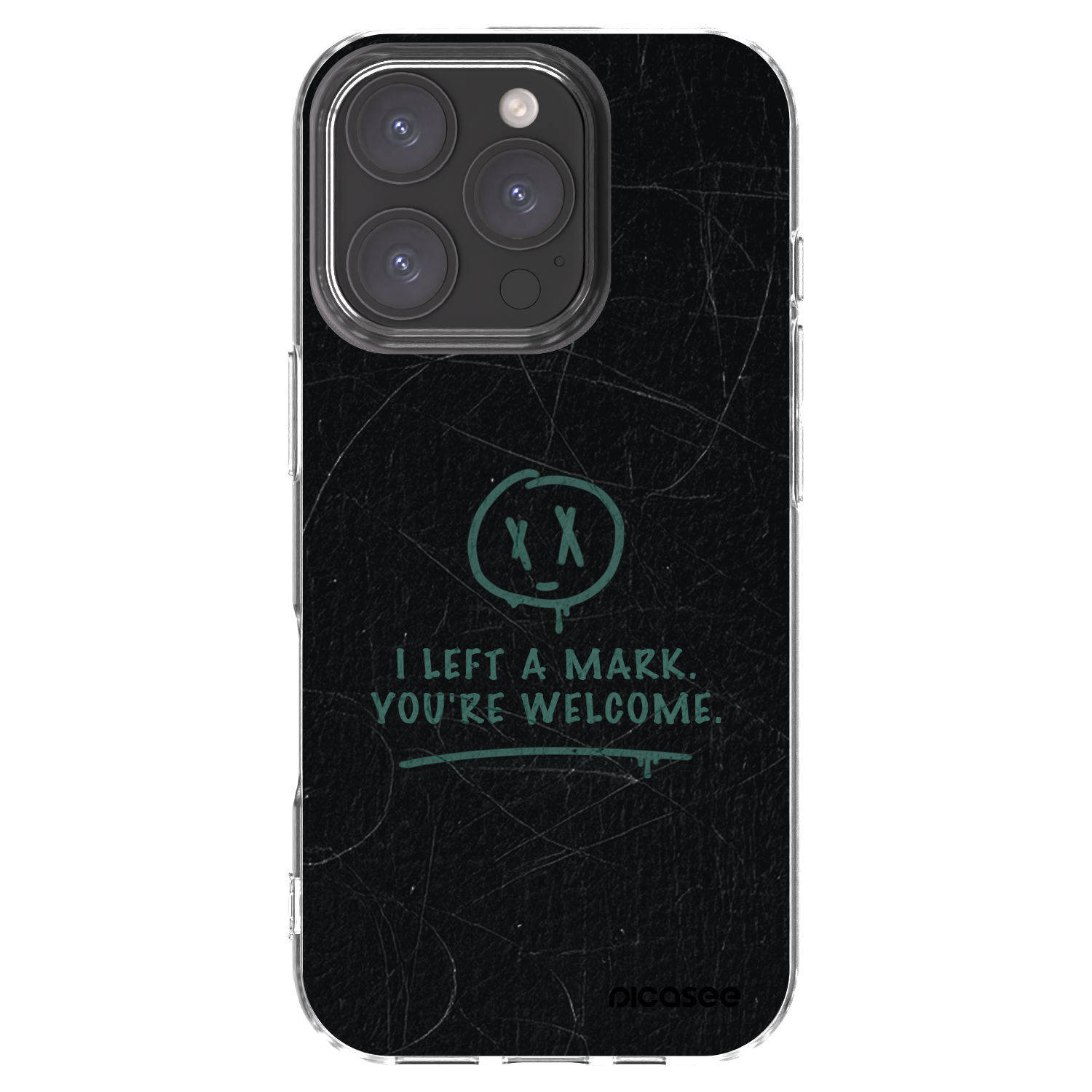 Picasee silikónový prehľadný obal pre Apple iPhone 16 Pro - LEFT A MARK