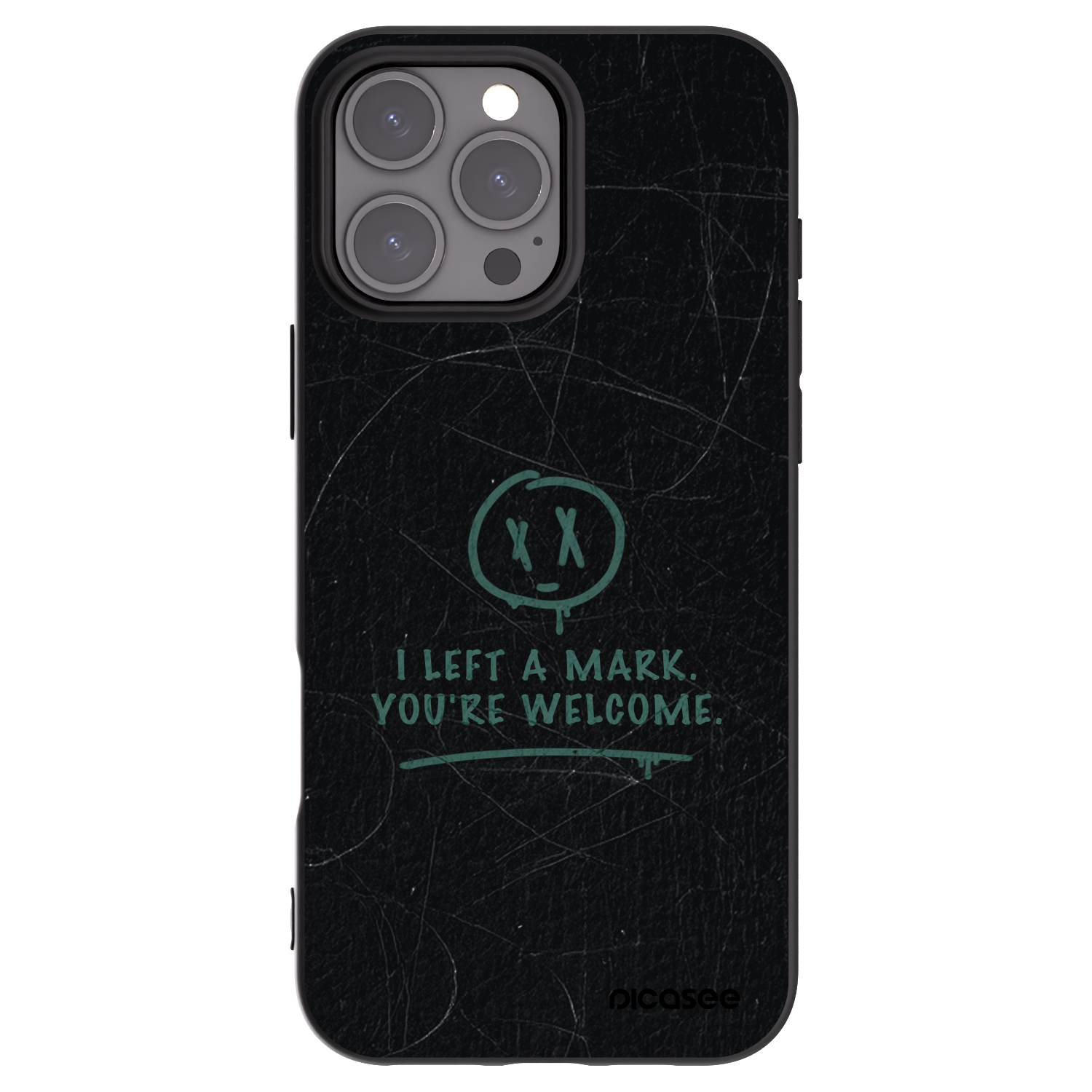 Silikónový čierny obal pre Apple iPhone 16 Pro Max - LEFT A MARK