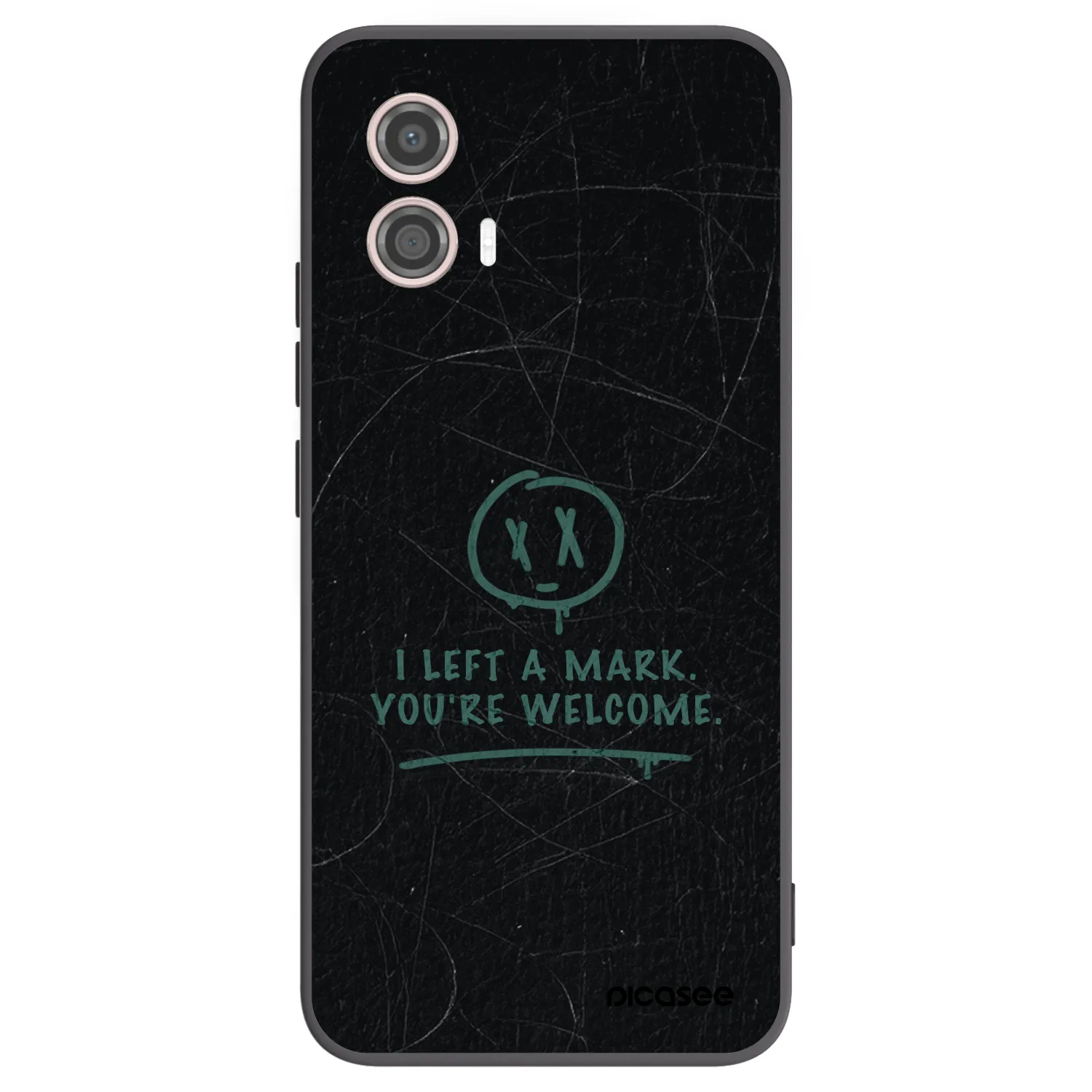 Picasee silikónový čierny obal pre Motorola Moto G53 5G - LEFT A MARK