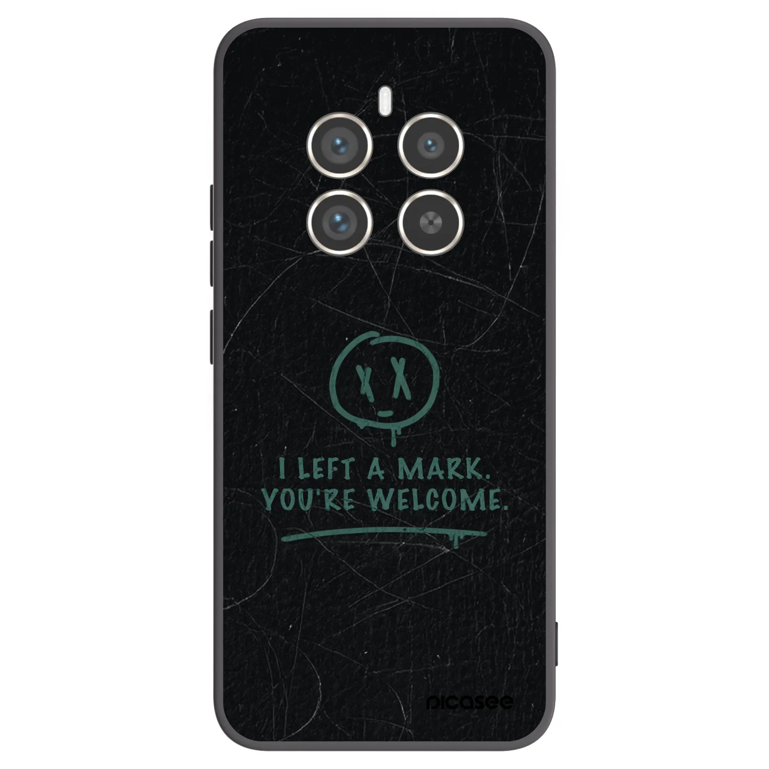 Picasee silikónový čierny obal pre Realme 12 Pro 5G - LEFT A MARK