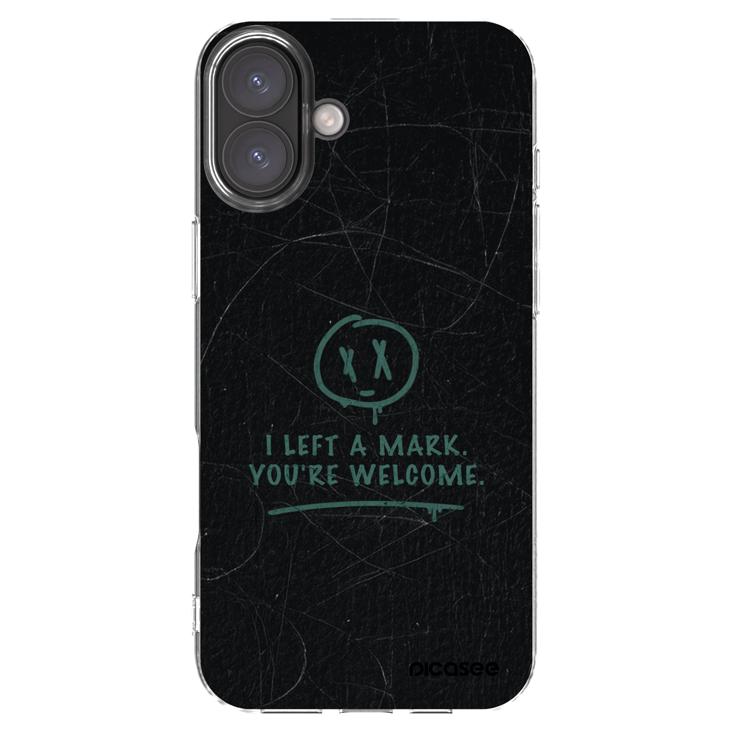 Picasee silikónový prehľadný obal pre Apple iPhone 16 Plus - LEFT A MARK