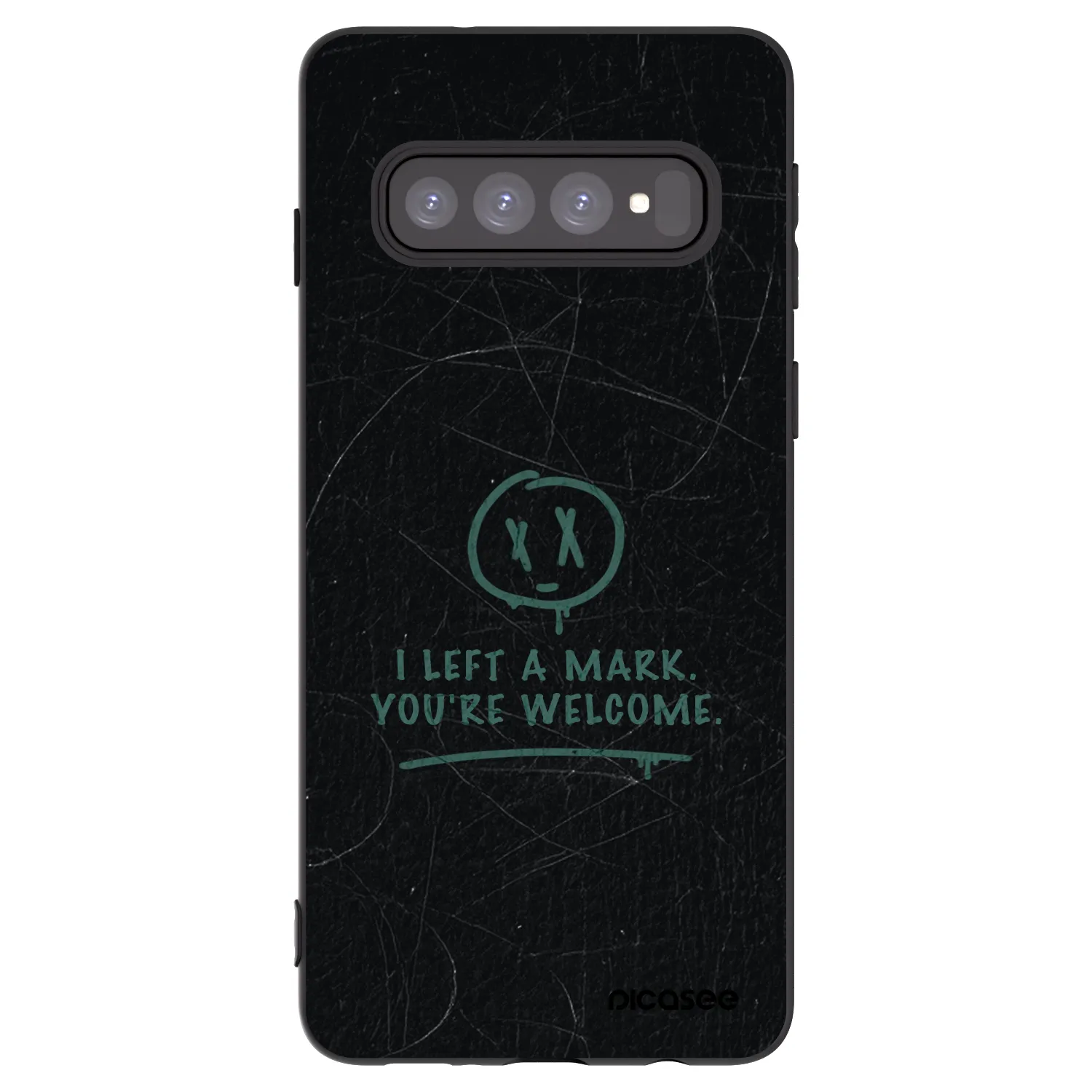 Picasee silikónový čierny obal pre Samsung Galaxy S10 G973 - LEFT A MARK
