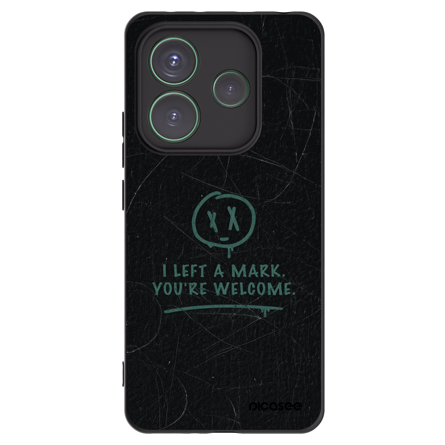 Silikónový čierny obal pre Xiaomi Redmi Note 14 5G - LEFT A MARK