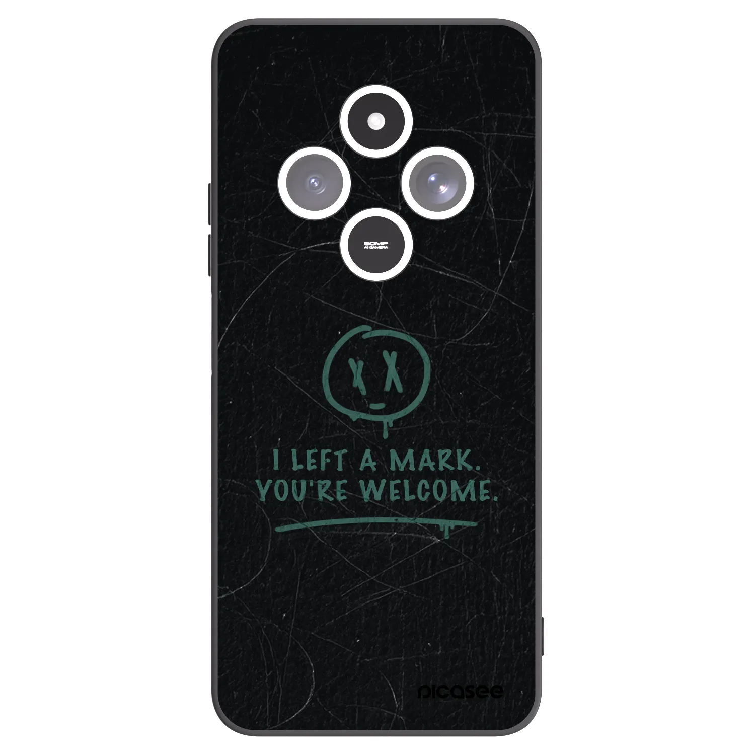 Picasee silikónový čierny obal pre Xiaomi Redmi 14C - LEFT A MARK