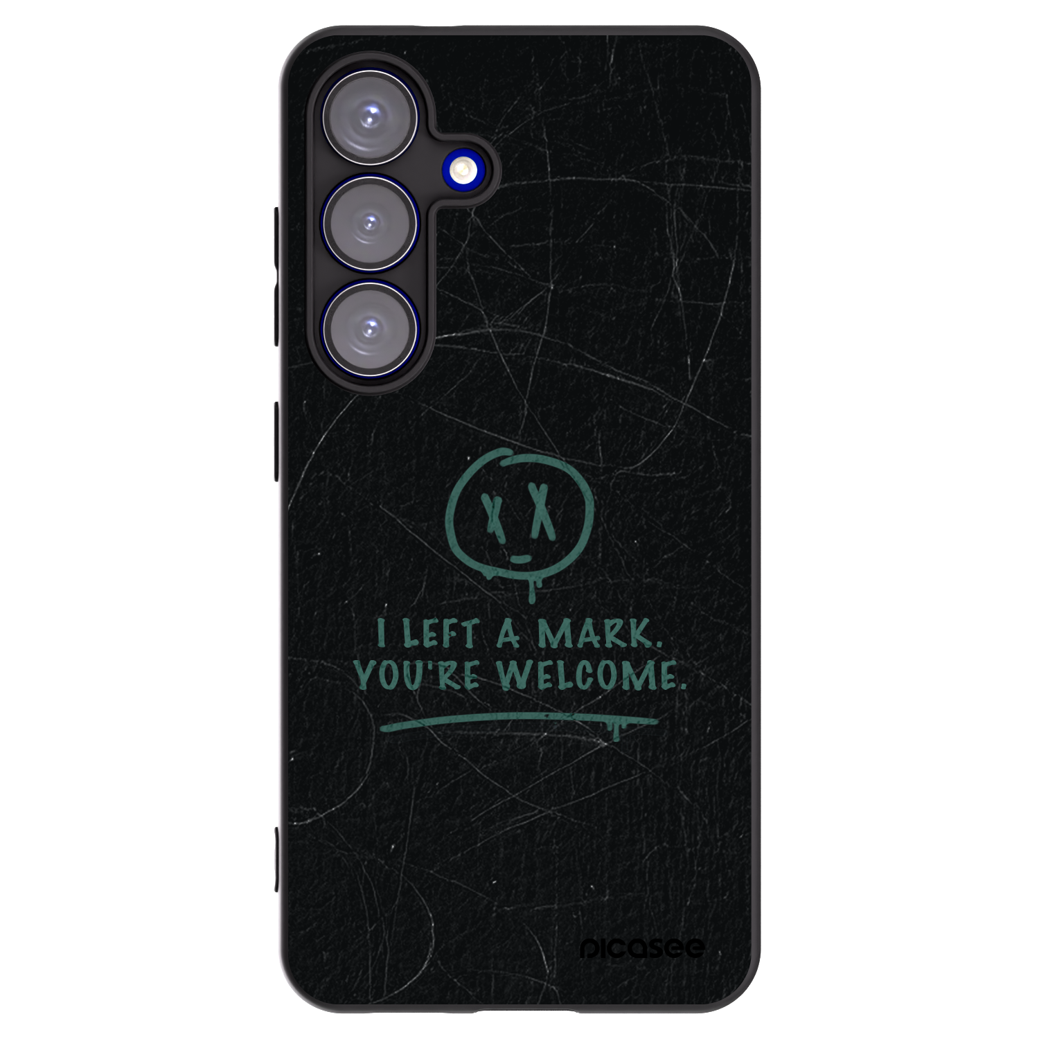 Picasee silikónový čierny obal pre Samsung Galaxy S25 5G - LEFT A MARK