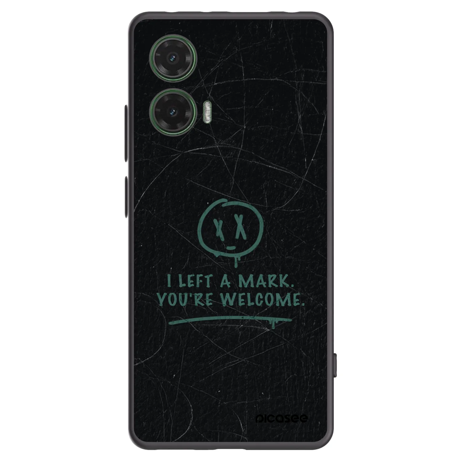 Picasee silikónový čierny obal pre Motorola Moto G35 5G - LEFT A MARK