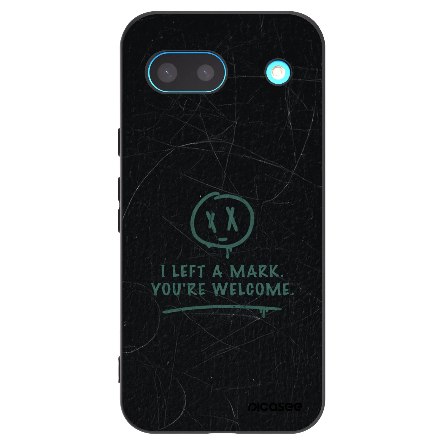 Picasee silikónový čierny obal pre Google Pixel 8a - LEFT A MARK