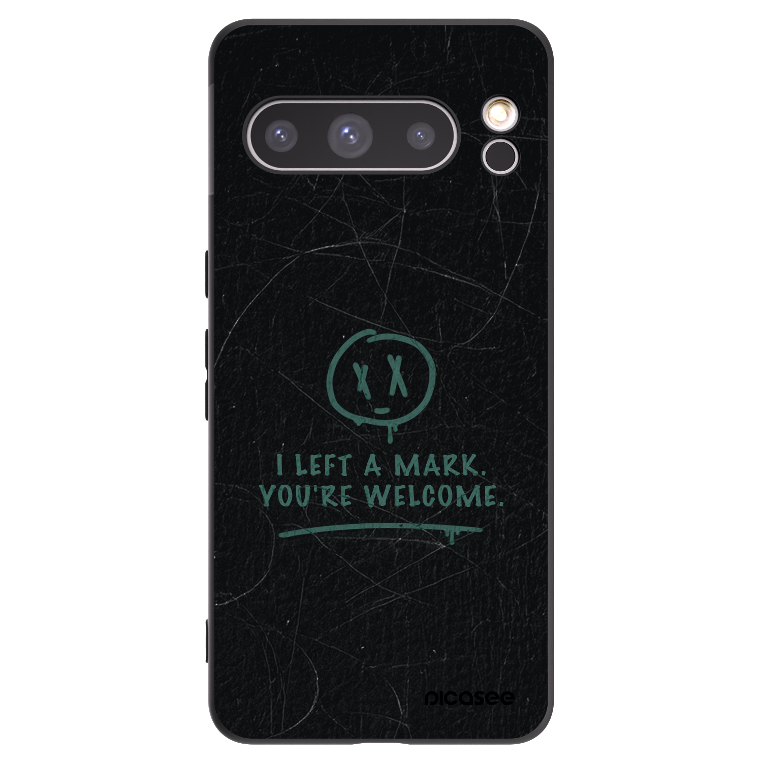 Picasee silikónový čierny obal pre Google Pixel 8 Pro - LEFT A MARK