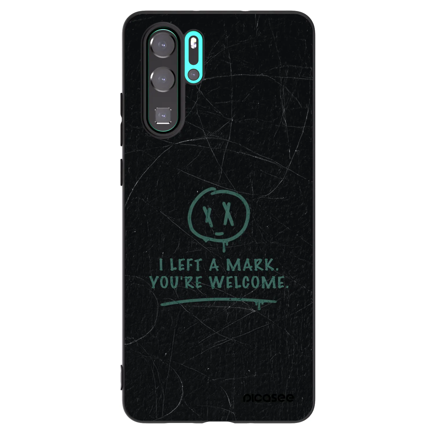 Picasee silikónový čierny obal pre Huawei P30 Pro - LEFT A MARK