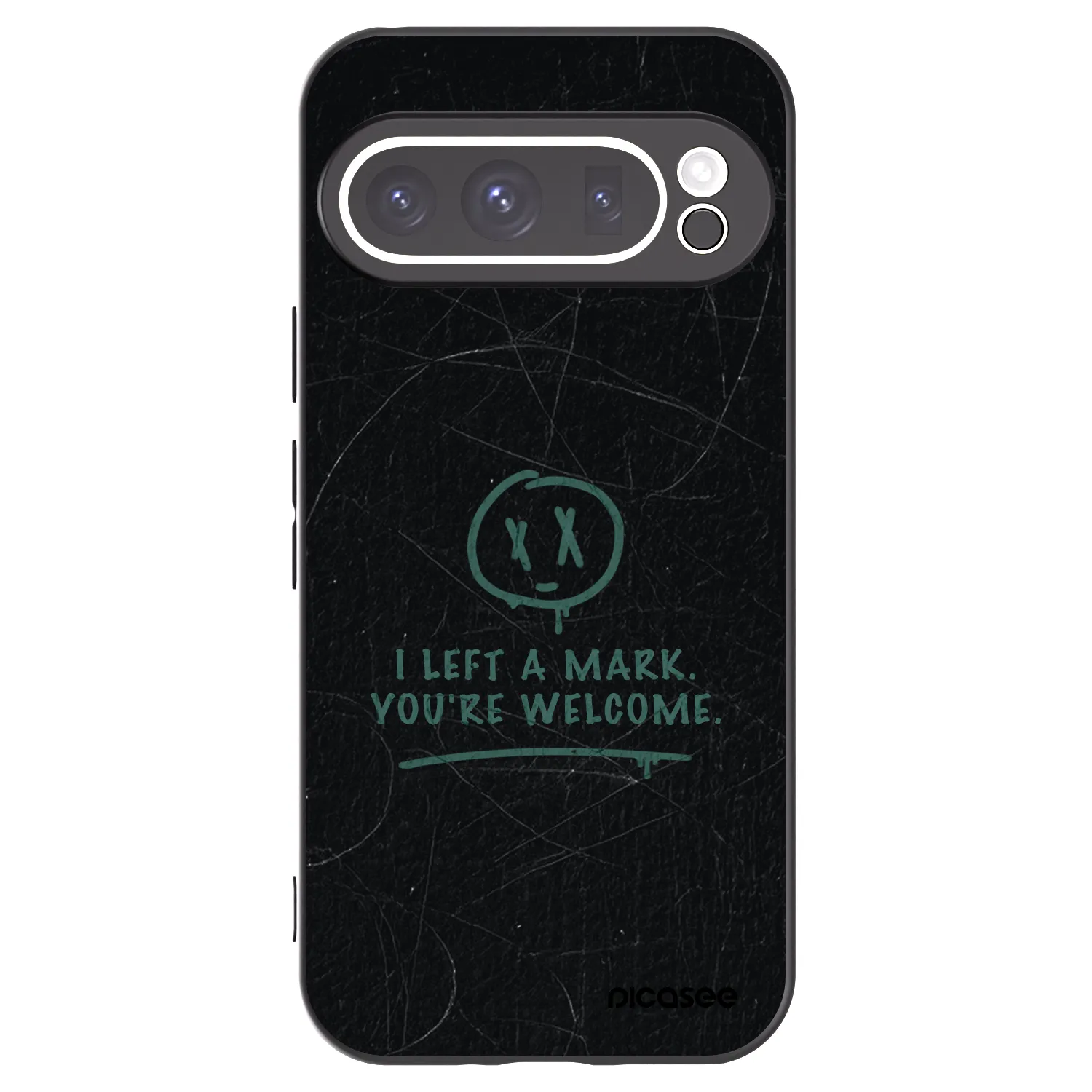 Picasee silikónový čierny obal pre Google Pixel 9 Pro - LEFT A MARK