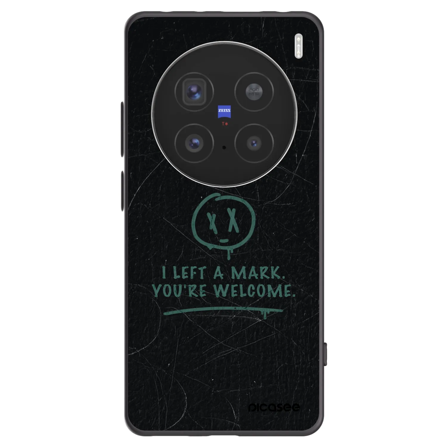 Picasee silikónový čierny obal pre Vivo X200 Pro - LEFT A MARK