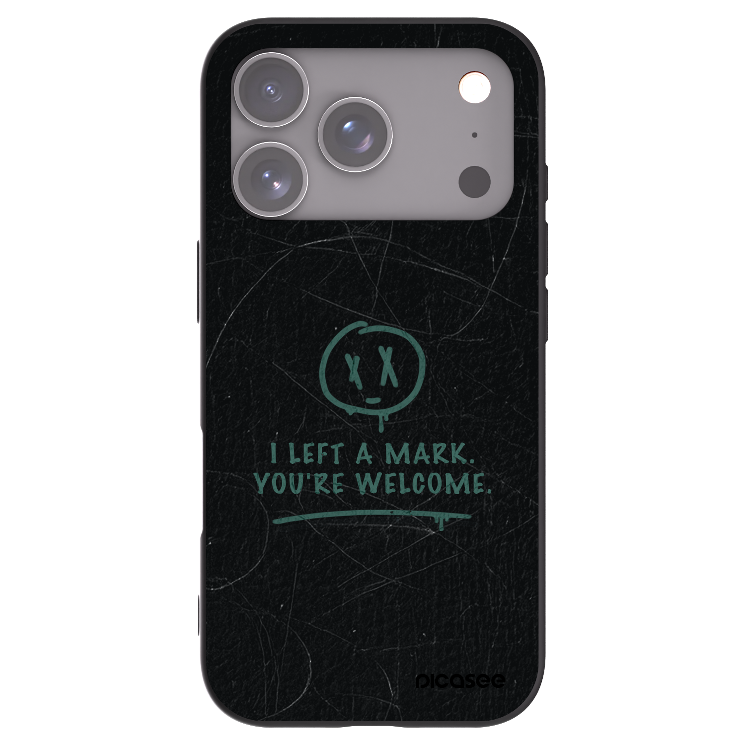 Picasee silikónový čierny obal pre Apple iPhone 17 Pro - LEFT A MARK