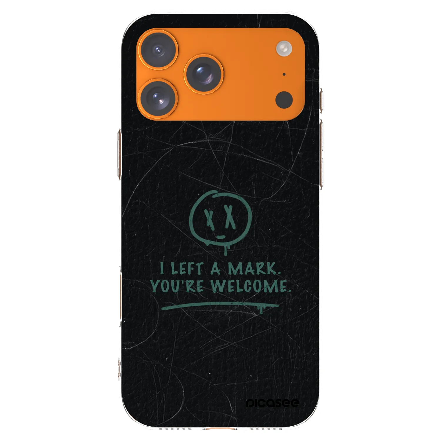 Picasee silikónový prehľadný obal pre Apple iPhone 17 Pro Max - LEFT A MARK