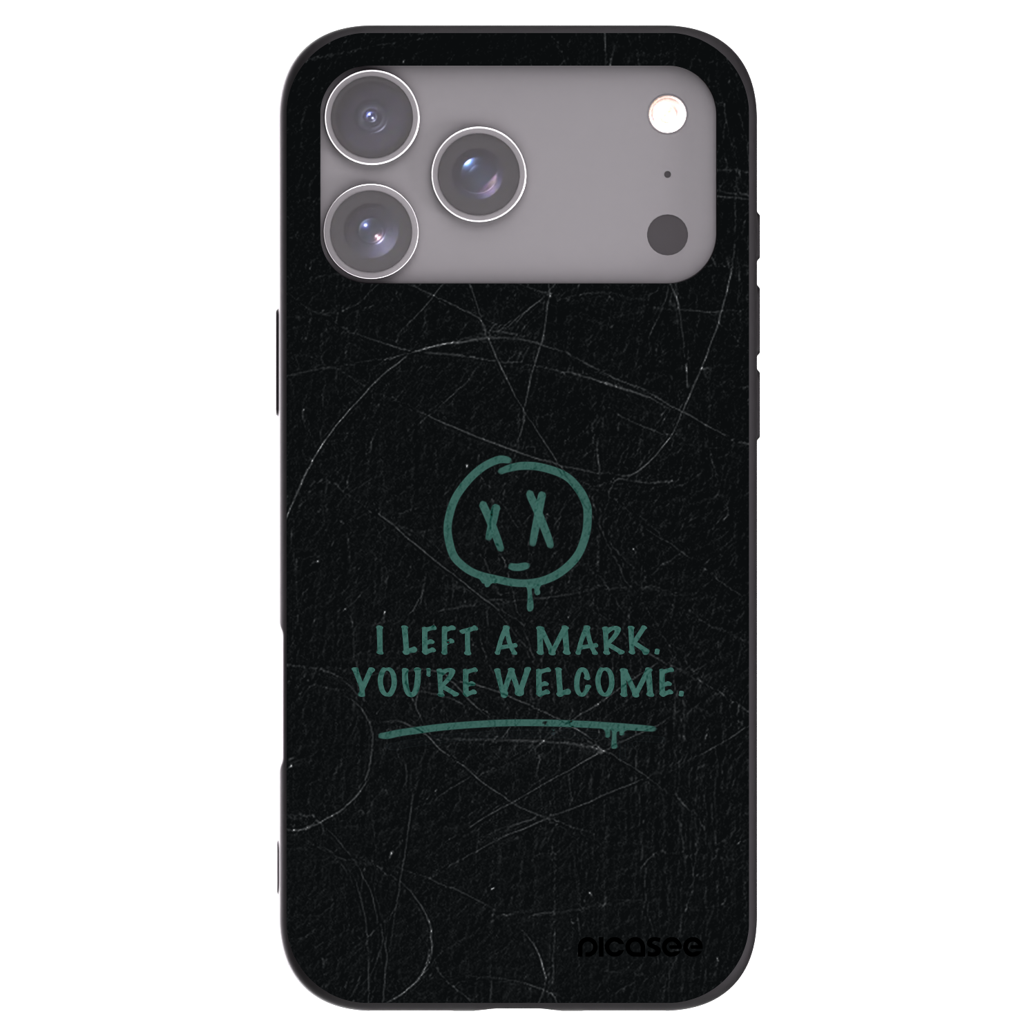 Picasee silikónový čierny obal pre Apple iPhone 17 Pro Max - LEFT A MARK