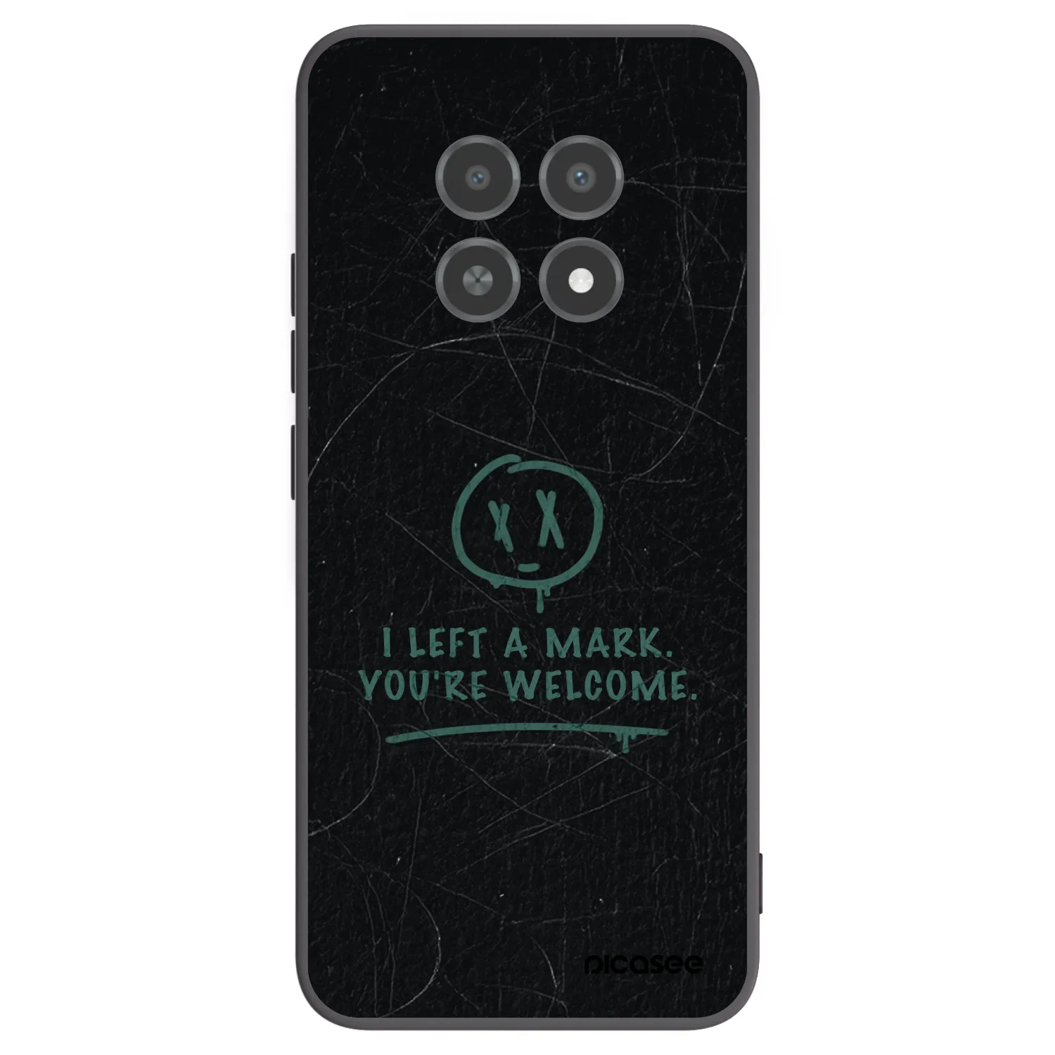 Picasee silikónový čierny obal pre Realme 12X - LEFT A MARK