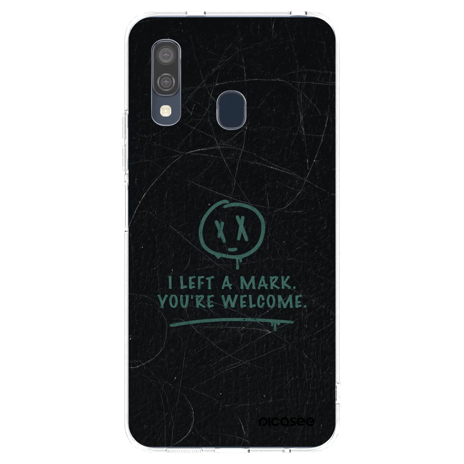 Picasee silikónový prehľadný obal pre Samsung Galaxy A40 A405F - LEFT A MARK