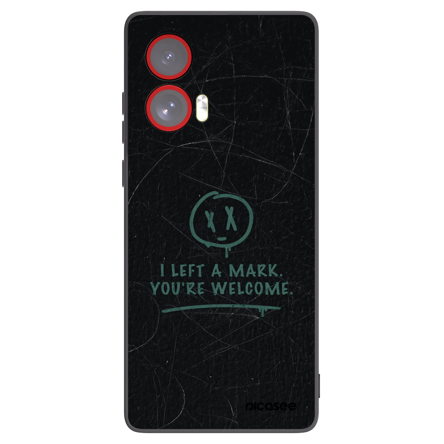Silikónový čierny obal pre Motorola Edge 50 Fusion - LEFT A MARK