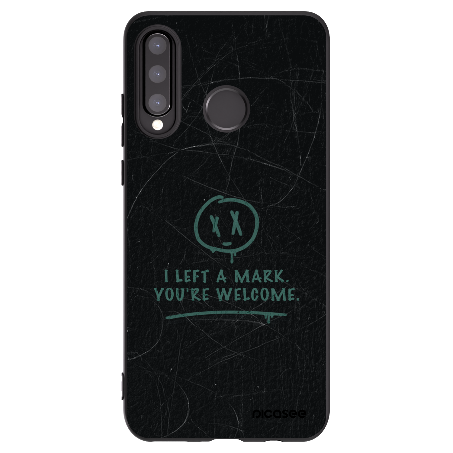 Picasee silikónový čierny obal pre Huawei P30 Lite - LEFT A MARK