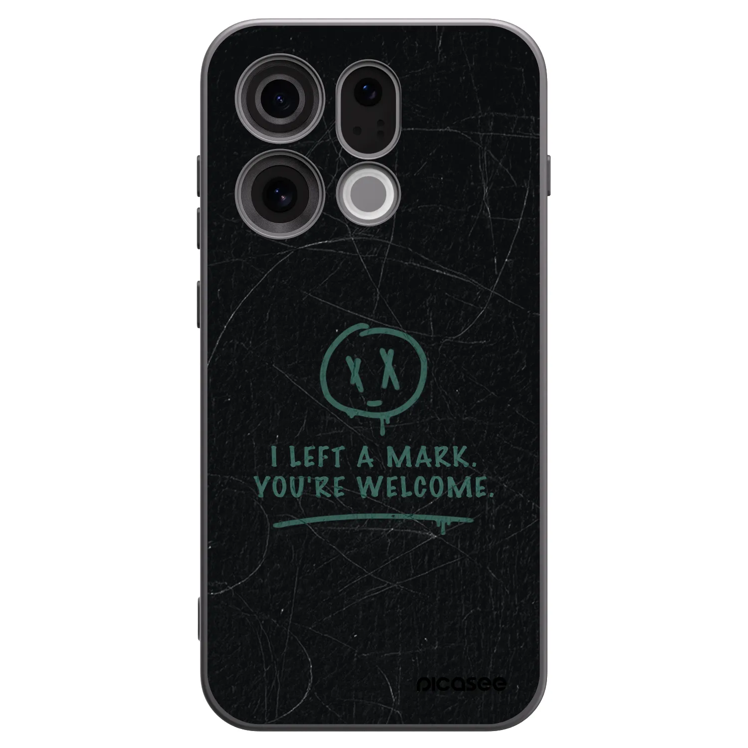 Picasee silikónový čierny obal pre OPPO Find X9 - LEFT A MARK
