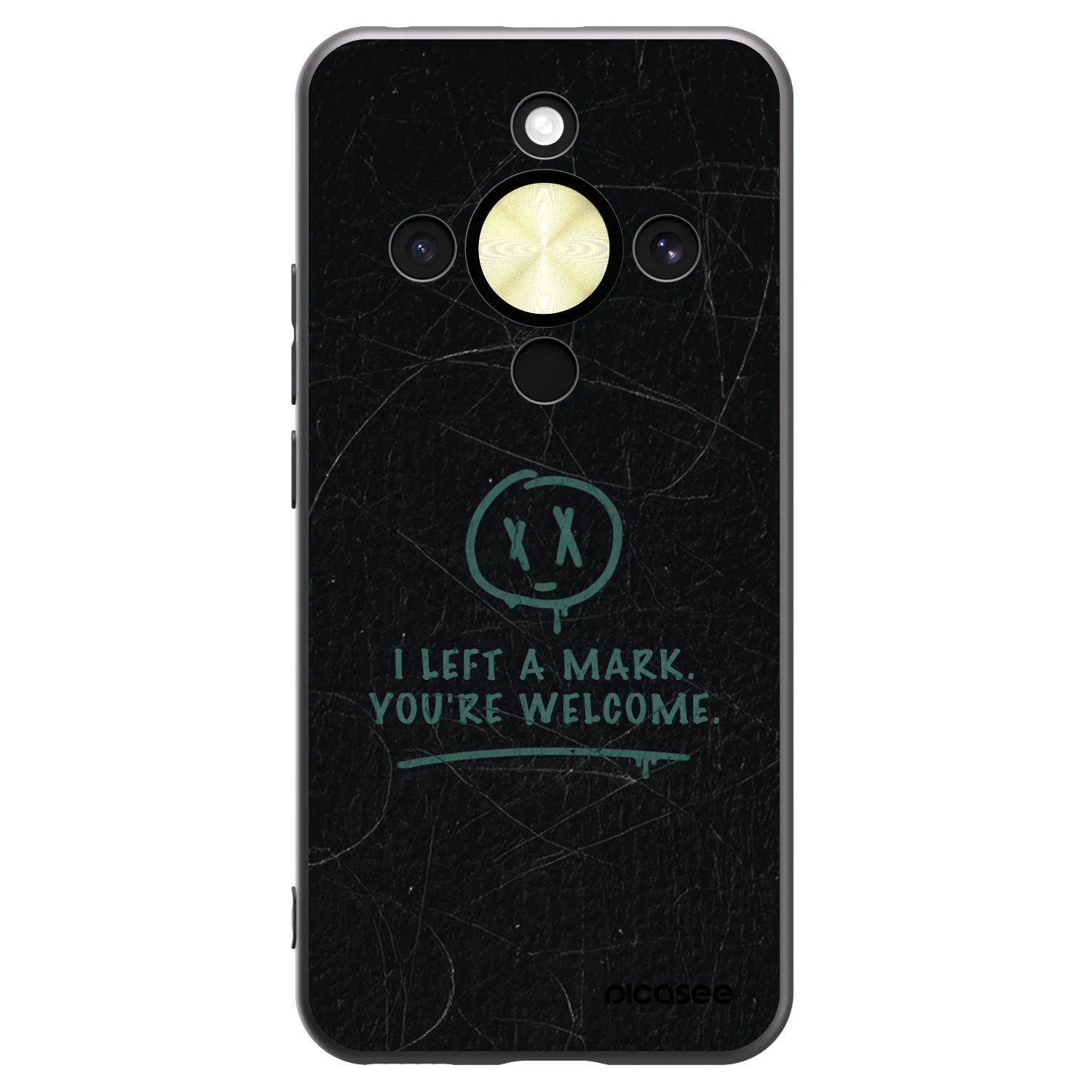 Picasee silikónový čierny obal pre Honor Magic8 Lite 5G - LEFT A MARK