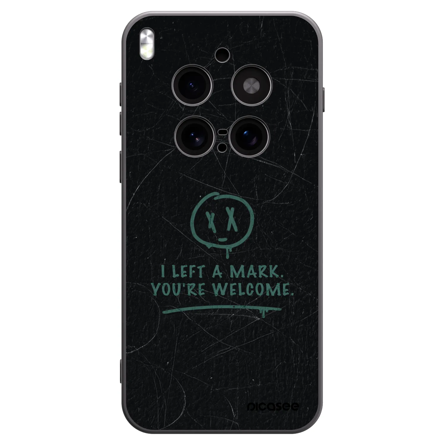 Picasee silikónový čierny obal pre Vivo X300 Pro - LEFT A MARK