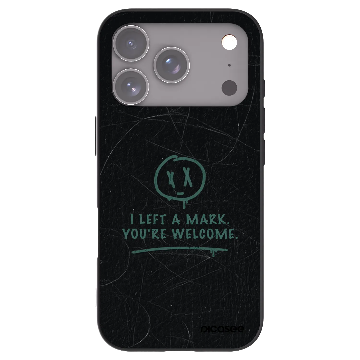 Picasee silikónový čierny obal pre Apple iPhone 18 Pro - LEFT A MARK