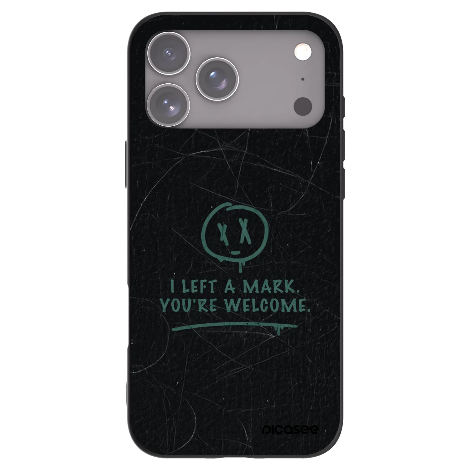 Picasee silikónový čierny obal pre Apple iPhone 18 Pro Max - LEFT A MARK