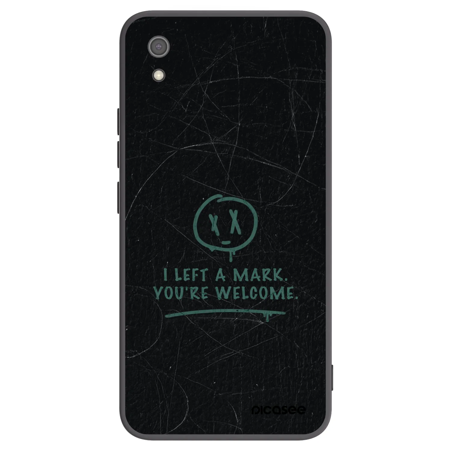 Picasee silikónový čierny obal pre Xiaomi Redmi 7A - LEFT A MARK