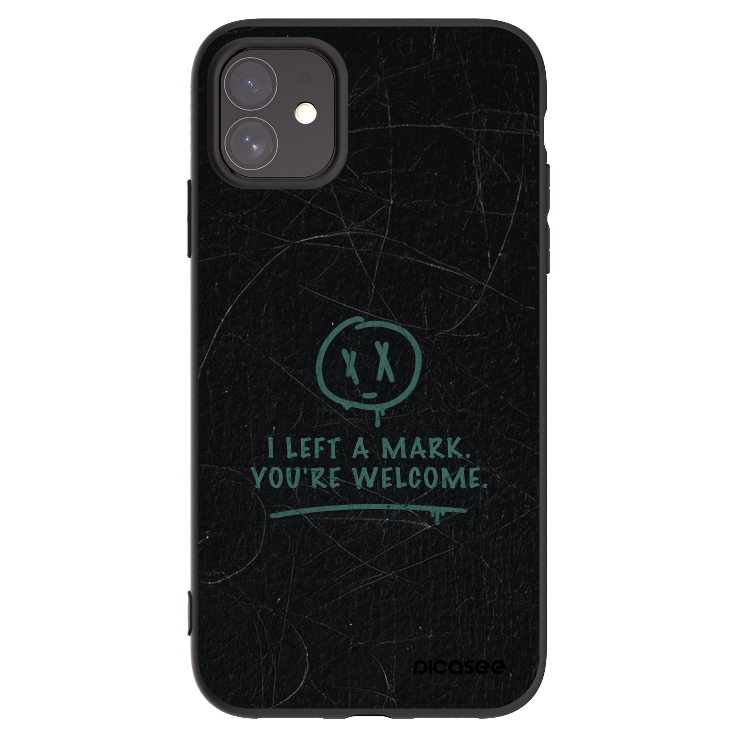 Picasee silikónový čierny obal pre Apple iPhone 11 - LEFT A MARK