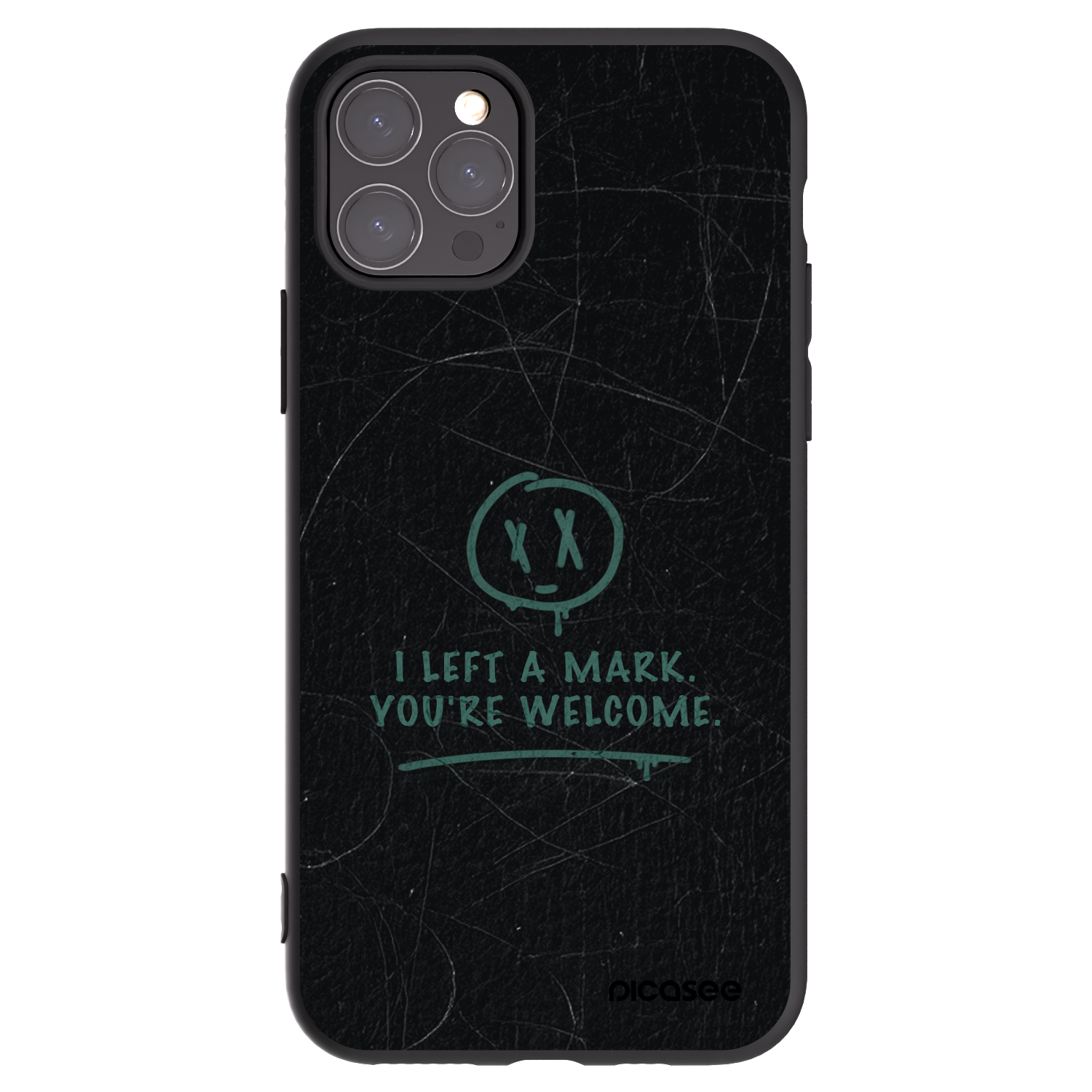 Picasee silikónový čierny obal pre Apple iPhone 11 Pro - LEFT A MARK