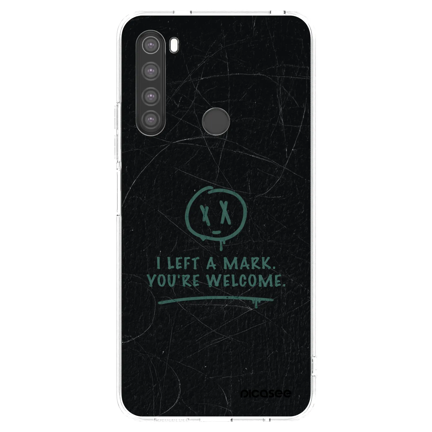Picasee silikónový prehľadný obal pre Xiaomi Redmi Note 8 - LEFT A MARK
