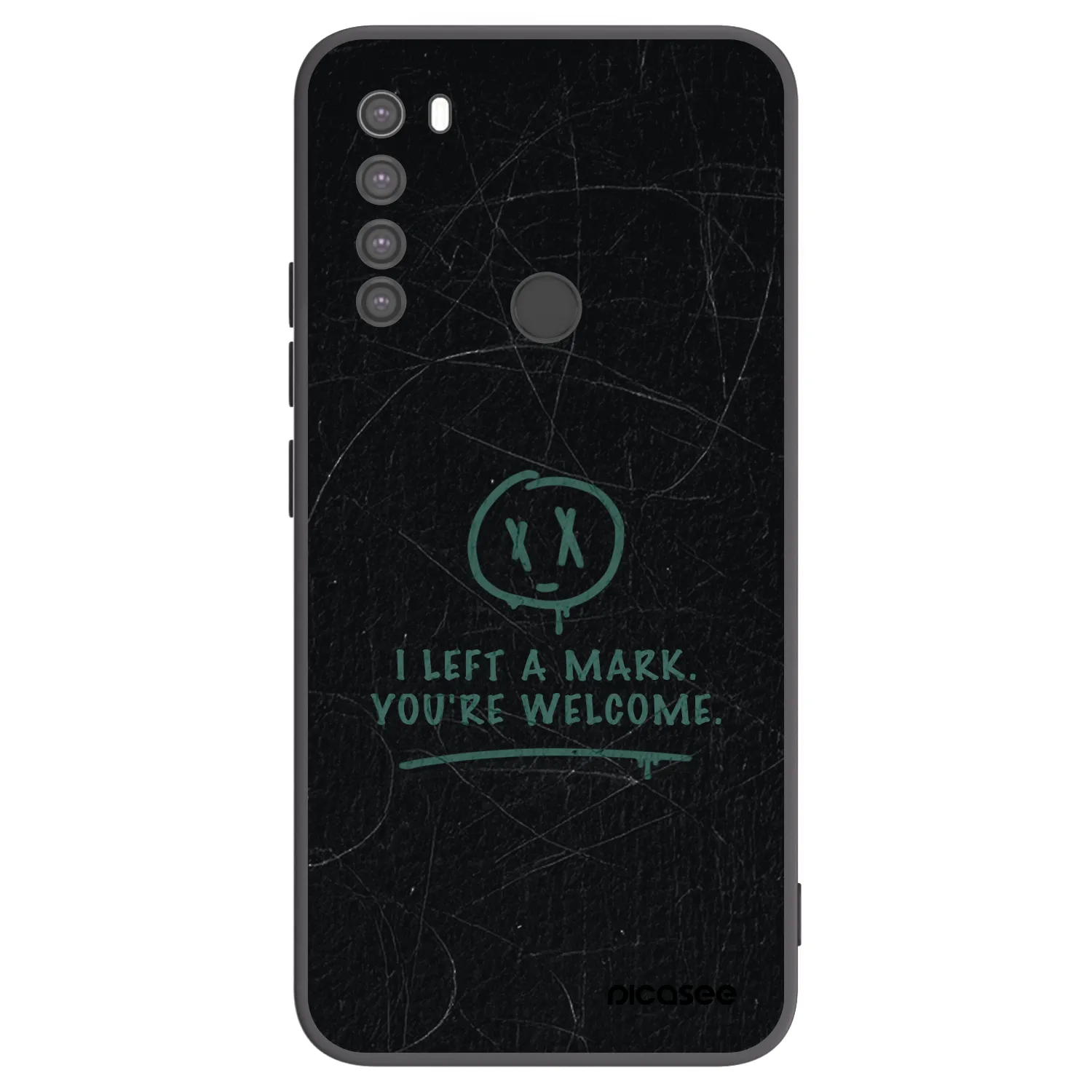 Picasee silikónový čierny obal pre Xiaomi Redmi Note 8 - LEFT A MARK