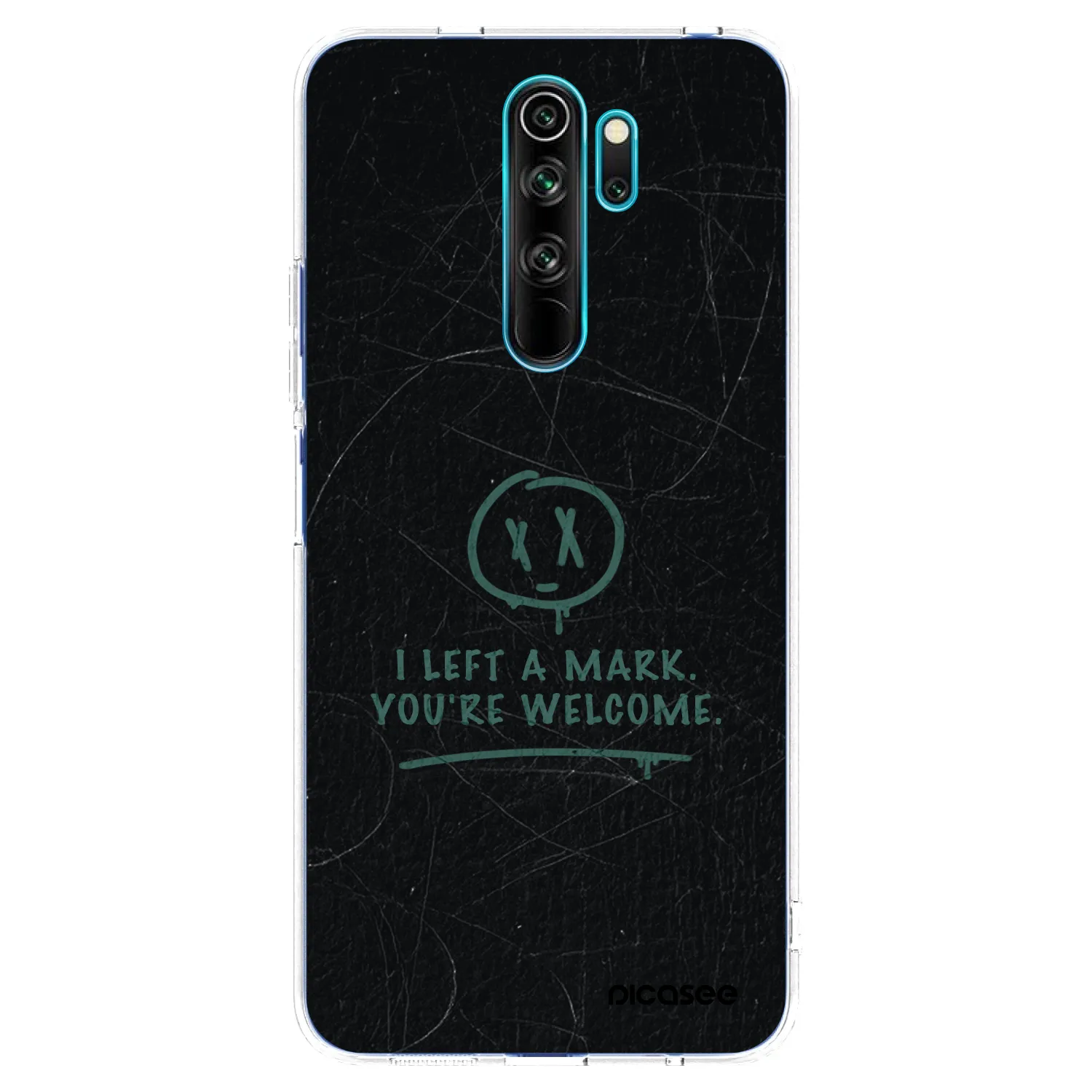 Picasee silikónový prehľadný obal pre Xiaomi Redmi Note 8 Pro - LEFT A MARK