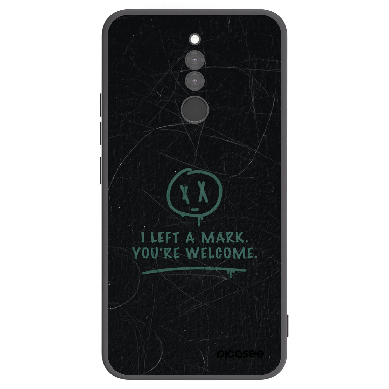 Picasee silikónový čierny obal pre Xiaomi Redmi 8 - LEFT A MARK