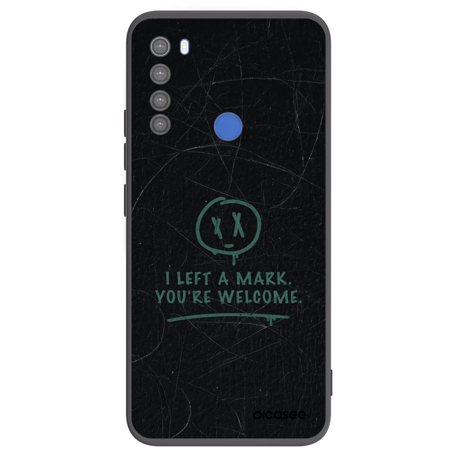 Picasee silikónový čierny obal pre Xiaomi Redmi Note 8T - LEFT A MARK