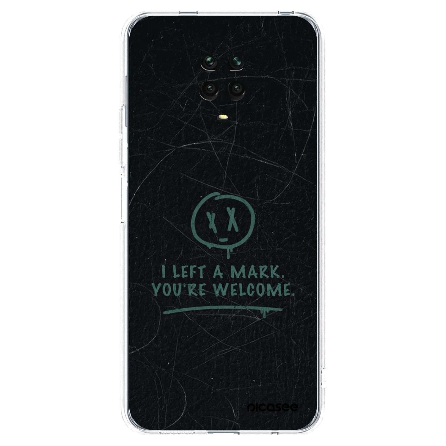Picasee silikónový prehľadný obal pre Xiaomi Redmi Note 9 Pro - LEFT A MARK